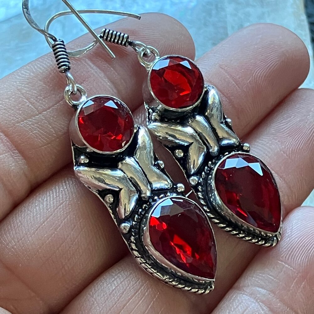 Butterfly Earrings Crystal Stone Jewelry
